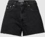 Tommy Jeans high waist korte spijkerbroek met patches denim black - Thumbnail 3