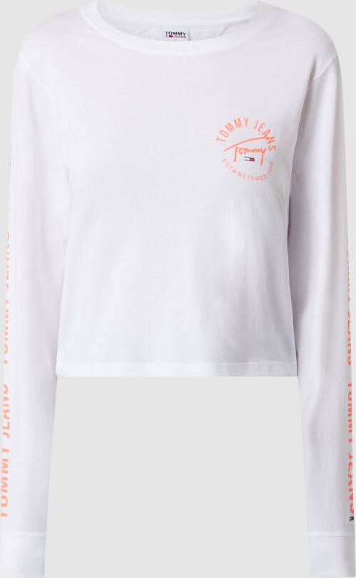 Tommy Jeans Kort shirt met lange mouwen en logo