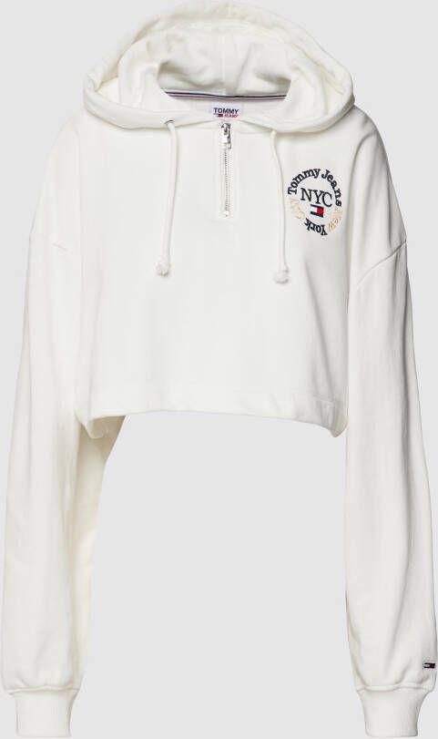 Tommy Jeans Korte hoodie met labeldetail