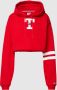 Tommy Jeans Korte hoodie met logobadge model 'LETTERMAN FLAG' - Thumbnail 1
