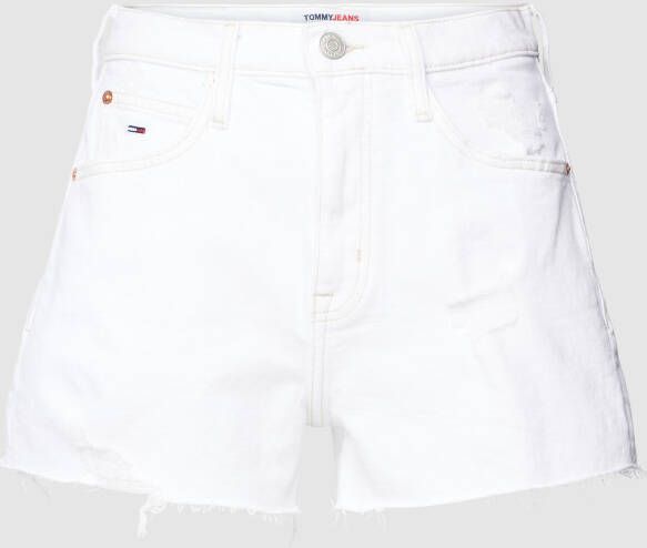Tommy Hilfiger Korte Blanco Hot Pant Tommy Jeans White Dames