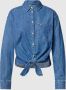 TOMMY JEANS Overhemdblouse TJW FRONT TIE CHAMBRAY SHIRT met logo flag - Thumbnail 3