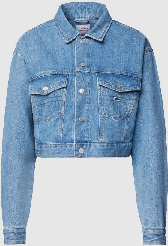 Tommy Jeans Korte jeansjack met labeldetails
