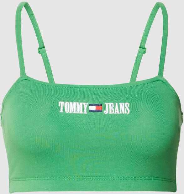 Tommy Jeans Korte top met verstelbare spaghettibandjes model 'ARCHIVE'