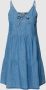 TOMMY JEANS Jeansjurk TJW TIERED CHAMBRAY DRESS met strikbandjes bij de hals - Thumbnail 3