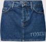 Tommy Jeans Blauwe Rok voor Dames Ritssluiting en Knoopsluiting Blue Dames - Thumbnail 1