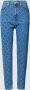 Tommy Jeans Blauw Geruite Dames Jeans met Rits en Knoopsluiting Blue Dames - Thumbnail 3