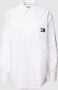 Tommy Jeans Overhemdblouse met labelpatch model 'BADGE BOYFRIEND SHIRT' - Thumbnail 2