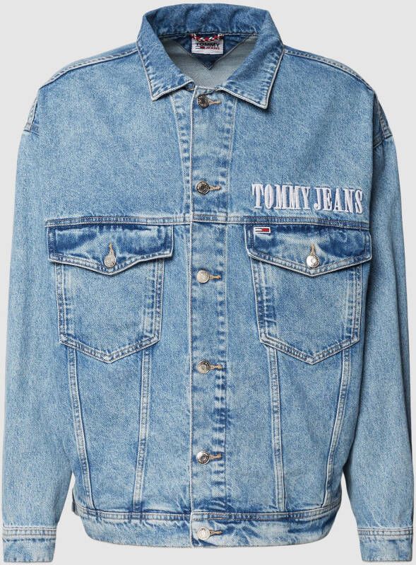 Tommy Jeans Oversized jeansjack met labelstitching
