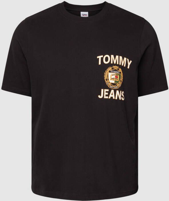 Tommy Jeans Plus SIZE T-shirt met labelprint model 'LUXE'