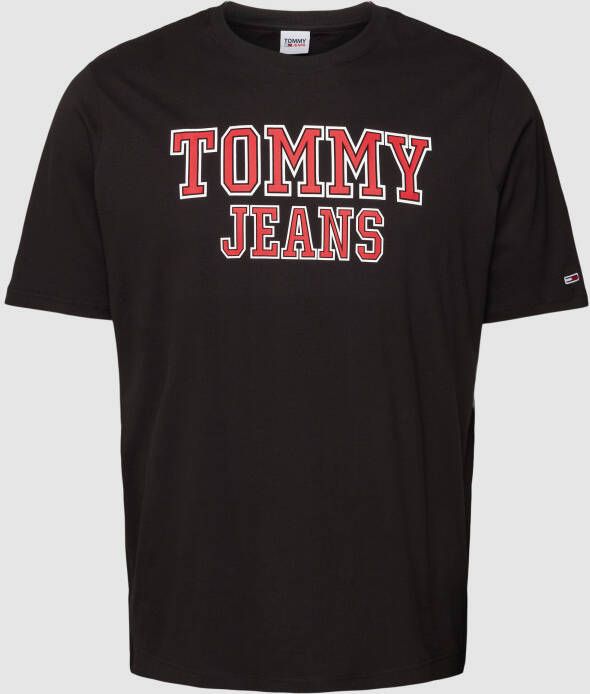 Tommy Jeans Plus T-shirt TJM PLUS ESSENTIAL TJ TEE met logoprint op borsthoogte