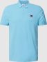Tommy Jeans Lichtblauwe Polo Tjm Clsc Xs Badge Polo - Thumbnail 4