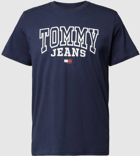 Tommy Jeans Regular fit T-shirt met labelprint model 'ENTRY'