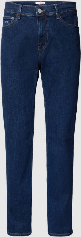 Tommy Jeans Relaxed straight fit jeans met labelstitching model 'ETHAN'