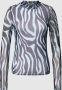 Tommy Jeans Shirt met lange mouwen en dierenprint model 'ZEBRA' - Thumbnail 1