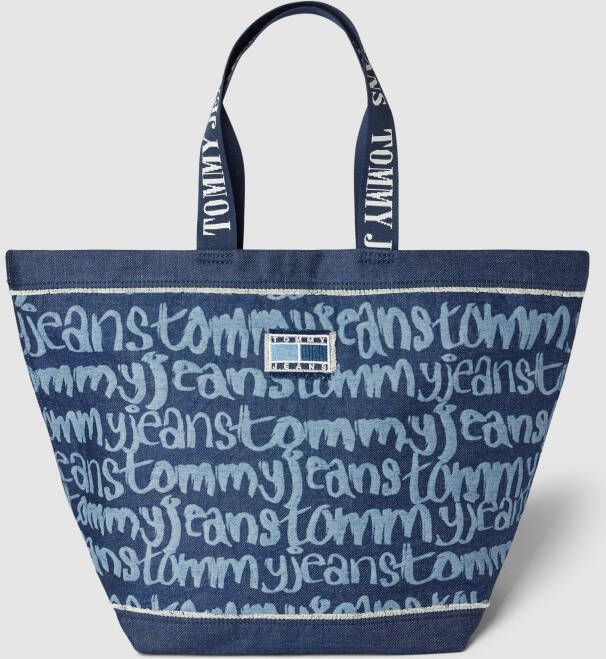 Tommy Jeans Shopper met logostitching model 'HERITAGE'