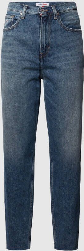 TOMMY JEANS Mom jeans MOM JEAN UHR TPRD CE851 met logoborduursel op de achterzak