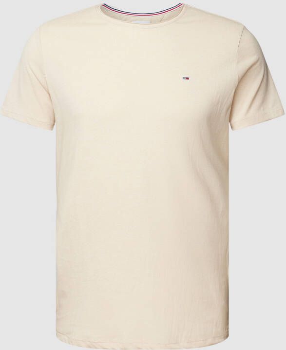 Tommy Jeans Slim fit T-shirt met labelstitching