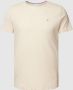 Tommy Jeans Heren Polo & T-shirt Xslim Jaspe C Neck Beige Heren - Thumbnail 2