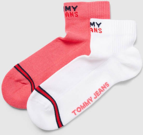 Tommy Jeans Sokken met streepdetails in een set van 2 paar model 'QUARTER'
