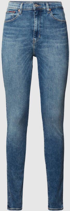 TOMMY JEANS Skinny fit jeans SYLVIA HR SPR SKNY met logobadge & borduursels
