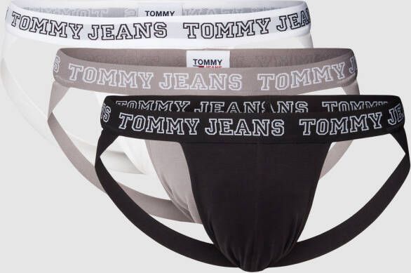 Tommy Jeans Suspensoir met elastische logoband in een set van 3 stuks
