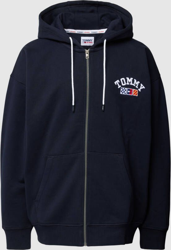 Tommy Jeans Sweatjack met labelstitching model 'ARCHIVE'