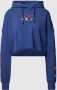 Tommy Jeans Revisited TLC Cropped Hoody Dw0Dw13012C6Q Blauw Dames - Thumbnail 1