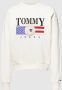 Tommy Hilfiger Katoenen Sweatshirt met Logo Versiering White Heren - Thumbnail 1