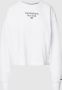 Tommy Hilfiger Witte Sweatshirt met Lange Mouwen Geborduurde Print White - Thumbnail 1