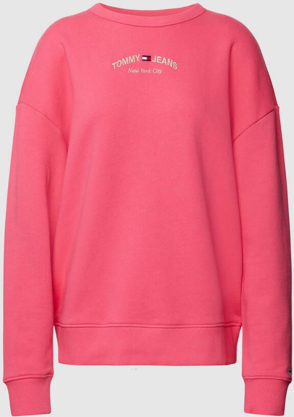 Tommy Jeans Sweatshirt met labelstitching