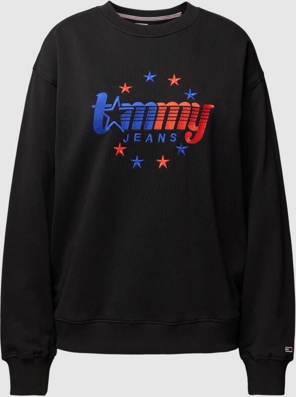 Tommy Jeans Sweatshirt met labelstitching