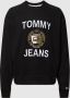 Tommy Hilfiger Katoenen Sweatshirt met Applicaties Black Heren - Thumbnail 2