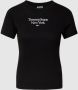 TOMMY JEANS Shirt met korte mouwen TJW BBY ESSENTIAL LOGO 1 SS met geprint label op borsthoogte - Thumbnail 2