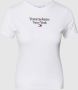 Tommy Jeans Wit Bedrukt T-shirt Lente Zomer Vrouwen White Dames - Thumbnail 3