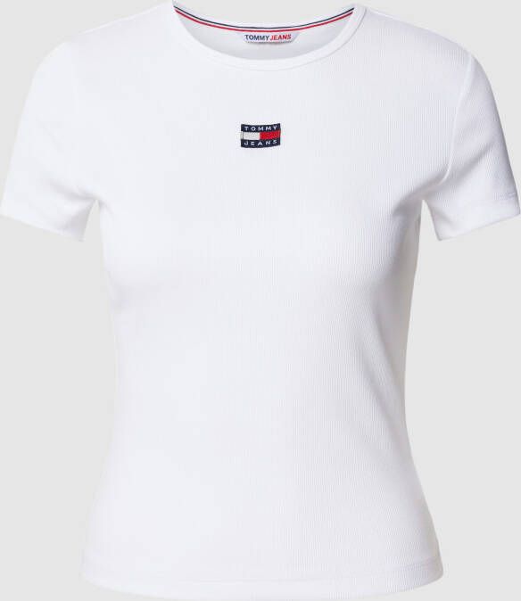 Tommy Jeans Klassiek Wit Kortemouw T-shirt White Dames