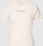 Tommy Jeans Lichtroze T-shirt Tjw Reg Color Serif Linear Ss - Thumbnail 4