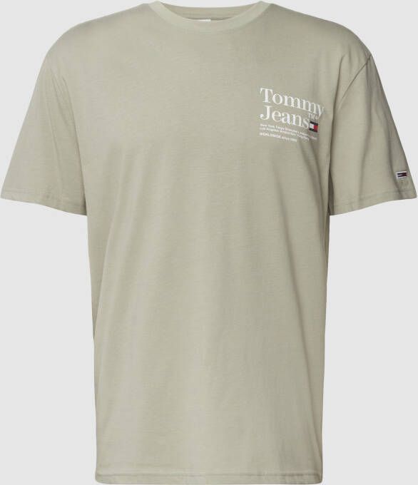 Tommy Jeans T-shirt met labelprint model 'Text'