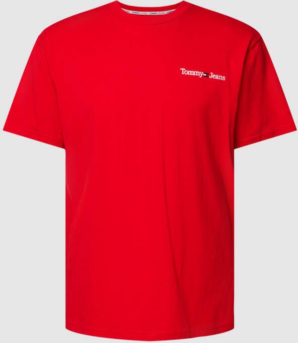 Tommy Jeans T-shirt met labelstitching