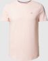 Tommy Jeans gemêleerd slim fit T-shirt pink crystal - Thumbnail 2