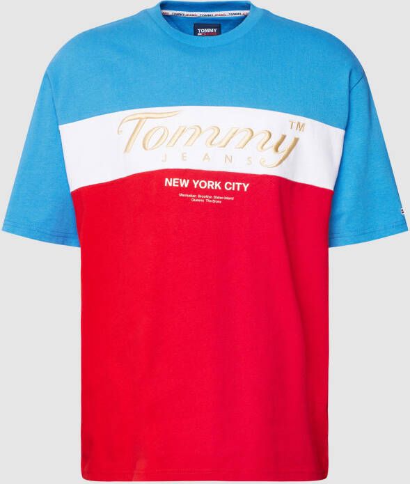 Tommy Jeans T-shirt met labelstitching model 'ARCHIVE TEE'