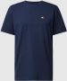 TOMMY JEANS Heren Polo's & T-shirts Tjm Reg Badge Tee Ext Donkerblauw - Thumbnail 4