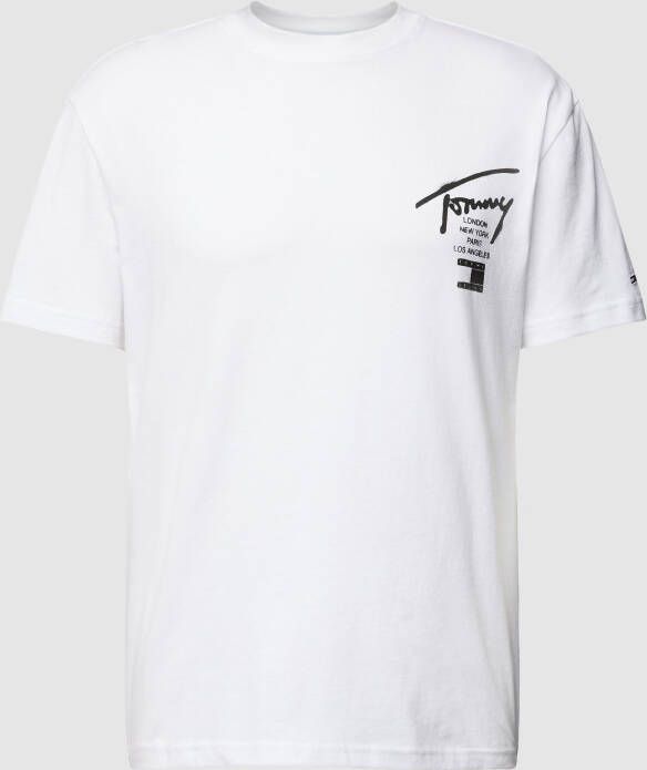 Tommy Jeans T-shirt met ronde hals model 'SPRAY SIGNATURE'