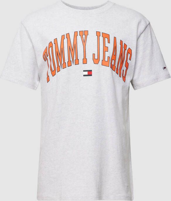Tommy Jeans T-shirt van katoen met labeldetail
