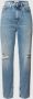 TOMMY JEANS Mom jeans MOM JEAN UHR TPRD BF7013 met destroyed effecten & logobadge - Thumbnail 1