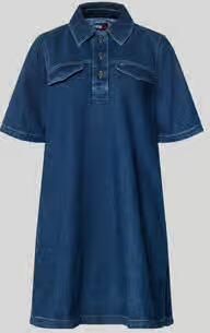 Tommy Jeans denim spijkerjurk medium blue denim - Foto 3