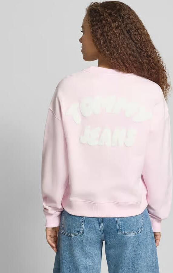 Tommy Jeans Boxy fit sweatshirt van puur katoen