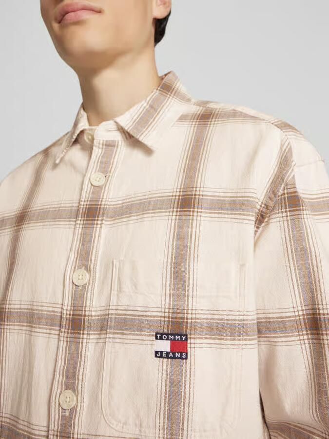 Tommy Jeans Boxy fit vrijetijdsoverhemd met ruitmotief - Foto 4