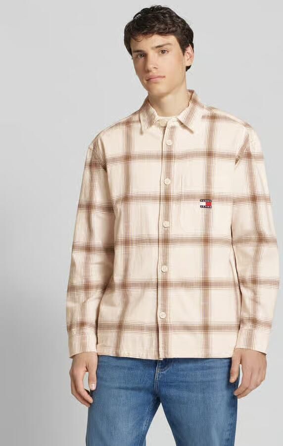 Tommy Jeans Boxy fit vrijetijdsoverhemd met ruitmotief - Foto 5