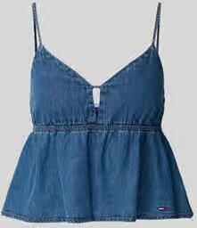 Tommy Jeans Denim blousetop van puur katoen - Foto 2